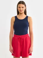 Koszulki i topy damskie - BIG STAR Top w kolorze granatowym - miniaturka - grafika 1