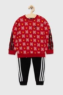 Dresy damskie - adidas dres dziecięcy x Disney kolor czerwony - miniaturka - grafika 1
