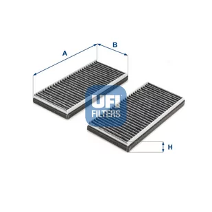 Filtr, wentylacja przestrzeni pasażerskiej UFI Filtry 54.283.00 - Filtry kabinowe - miniaturka - grafika 1