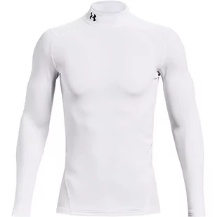 Under Armour Męska koszulka UA CG Armour Comp Mock, męska warstwa bazowa z dekoltem polo, termiczna koszulka z długim rękawem do biegania w zimie i jazdy na nartach z technologią antyzapachową - Koszulki męskie - miniaturka - grafika 1