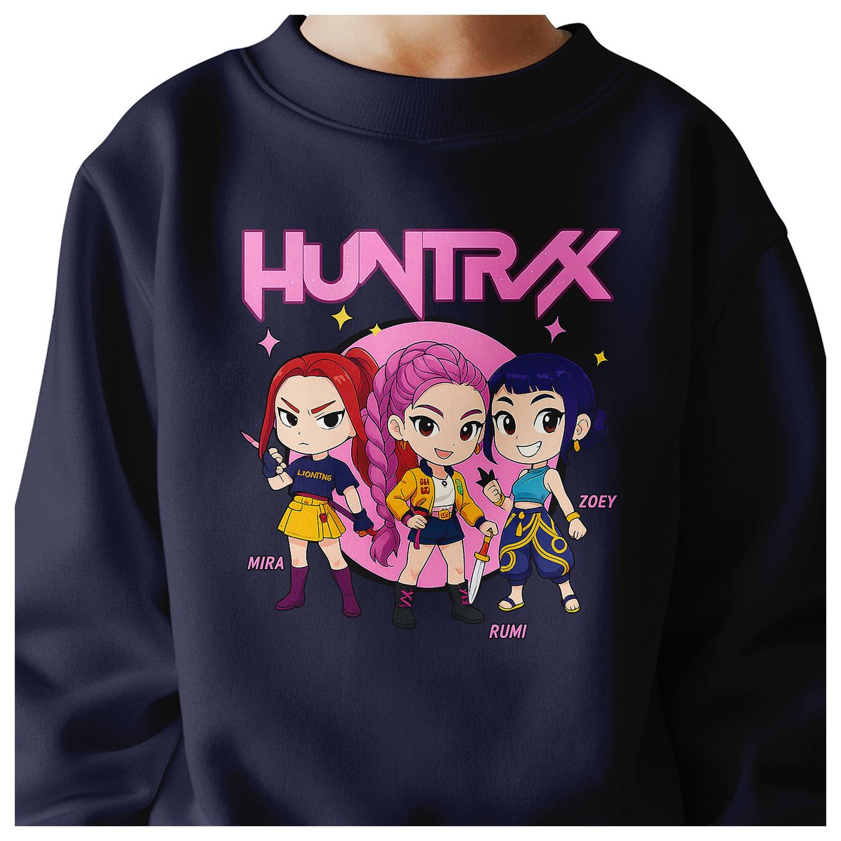 BLUZA DZIECIĘCA KPOP DEMON HUNTERS HUNTRIX 110-116 BAWEŁNIANA JAKOŚĆ