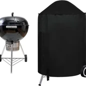 Pokrowce na grilla - Pokrowiec na grilla – wytrzymały – tkanina Oxford 210D – wiatroodporny – odporny na promieniowanie UV i rozdarcie – czarny (70 x 90 cm) - miniaturka - grafika 1