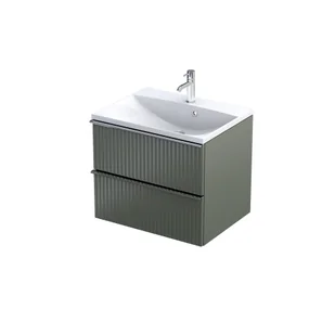 Szafka łazienkowa pod umywalkę Oristo Etna 60 cm zielony mat OR52-SD2S-60-17R - Szafki łazienkowe - miniaturka - grafika 1