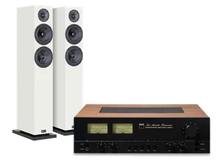 NAD C 3050 (orzech) + Classic 8 (biały) - Zestawy stereo - miniaturka - grafika 1