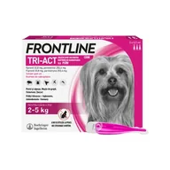 Artykuły przeciw pasożytom - Frontline TRI-ACT Spot-On dla psa XS 3x0,5ml - miniaturka - grafika 1
