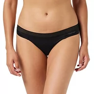 Majtki damskie - Calvin Klein Stringi Damskie Tanga, Czarny (czarny), M, Czarny F6307e, M - miniaturka - grafika 1