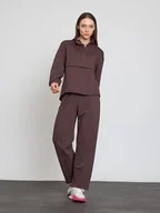 Spodnie sportowe damskie - BGN Spodnie dresowe w kolorze brązowym - miniaturka - grafika 1