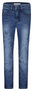 Spodnie i spodenki dla dziewczynek - Noppies Jeansy dziewczęce G Skinny Traverse, niebieski (Mid Bleu C300), 104 cm - miniaturka - grafika 1