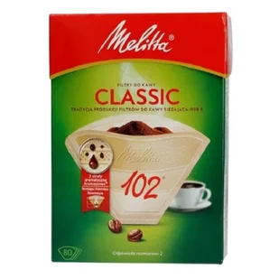 Melitta Papierowe filtry do kawy 102 Classic - 80 sztuk - Akcesoria i części do ekspresów do kawy - miniaturka - grafika 1