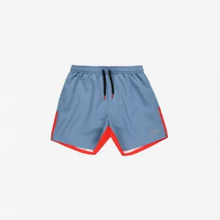 Męskie spodenki plażowe Prosto Shorts Allo - niebieskie - PROSTO - Spodnie sportowe męskie - miniaturka - grafika 1