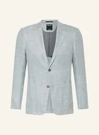 Moda i Uroda OUTLET - Zegna Marynarka Slim Fit Z Dodatkiem Lnu blau - miniaturka - grafika 1