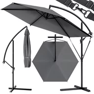 Parasole ogrodowe - Parasol ogrodowy Antracytowy Aluminiowy Ø300cm UV 30+ - miniaturka - grafika 1