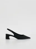 Czółenka - Reserved - Czółenka z odkrytą piętą - czarny - miniaturka - grafika 1