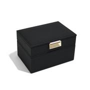 Pudełka i szkatułki - Pudełko na biżuterię 2-poziomowe (czarne) Mini Classic Stackers - miniaturka - grafika 1
