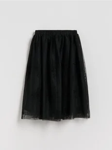 Reserved - Wzorzysta spódnica - czarny - Sukienki i spódniczki dla dziewczynek - miniaturka - grafika 1