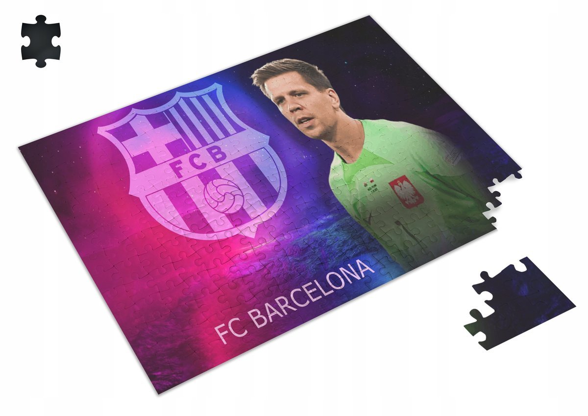 Puzzle WOJCIECH SZCZĘSNY BARCELONA A3 252 el z Nadrukiem + IMIĘ Pudełko 39