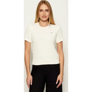 Tommy Hilfiger Sweter Slim Fit - Swetry damskie - miniaturka - grafika 1