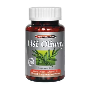 Meridian Liść oliwny 20% 60kaps. 21MERLISOL - Suplementy naturalne - miniaturka - grafika 1