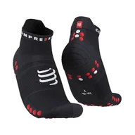 Skarpetki damskie - Compressport, Skarpety Pro Racing Socks v4.0 Run Low U, czarne, rozmiar 35/38 - miniaturka - grafika 1