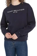 Bluzy damskie - Bluza damska Tommy Hilfiger Mdrn Reg Corp Logo dresowa klasyczna z polarem-XL - miniaturka - grafika 1