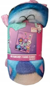 KOCI DOEK GABI KOC Flanelowy KOCYK DZIECIĘCY GABBY'S DOLLHOUSE 130 x 160 - Koce i narzuty dla dzieci - miniaturka - grafika 1