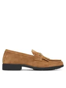 Półbuty damskie - Tommy Hilfiger Loafersy Chain Fringe FW0FW08972 Brązowy - miniaturka - grafika 1