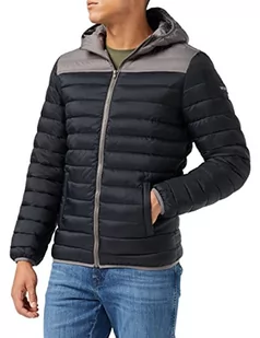 Wrangler Męska kurtka buforowa, czarna, XL - Kurtki męskie - miniaturka - grafika 1
