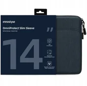 Torby na laptopy - INNOSTYLE TORBA NA LAPTOPA 14" WODOODPORNA ETUI OMNIPROTECT SLIM NIEBIESKA - miniaturka - grafika 1
