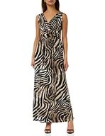 Sukienki - Gina Bacconi Damska sukienka maxi z dżerseju koktajlowego, Czarny/beżowy, 40 - miniaturka - grafika 1