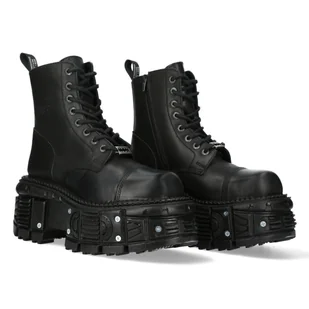 buty NEW ROCK CRUST NEGRO IMPERFECT TANK NEGRO TORNILLOS SIN ORIF SIN TUERCA [M.TANK083-C1]-42 - Półbuty męskie - miniaturka - grafika 1