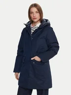Kurtki damskie - Tommy Hilfiger Parka WW0WW46533 Granatowy Relaxed Fit - miniaturka - grafika 1