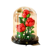 Klocki - Klocki RÓŻE W KOPULE CZERWONE Kwiaty 254 szt ProShopDP MiDP Flower - miniaturka - grafika 1