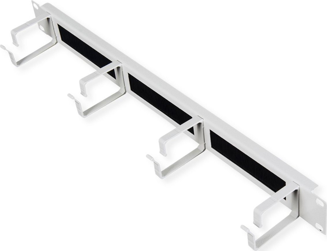 Roline Rangierpanel 48,26cm 19Zoll 1 HE mit Burstenleiste 44x60mm grau