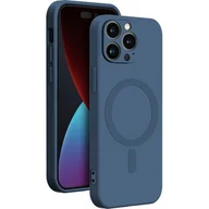 Etui i futerały do telefonów - Etui BIGBEN Silicone Case Magsafe do Apple iPhone 14 Pro Max Niebieski - miniaturka - grafika 1