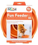 Miski dla psów - Slow Bowl Kyjen Outward Hound Fun Feeder Slow Feed interaktywna miska na karmę dla psów, rozmiar S, pomarańczowy - miniaturka - grafika 1