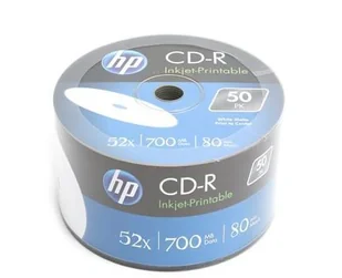 HP CD-R 700MB 52X biały InkJet Printable 50 sztuk 14223 - Nośniki danych - miniaturka - grafika 2