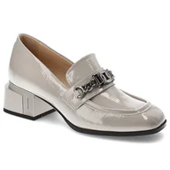Półbuty damskie - Szare Półbuty S.Barski Eleganckie Obuwie Damskie - miniaturka - grafika 1