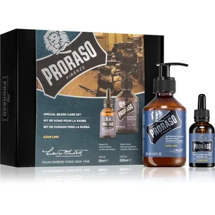 Proraso Proraso PRORASO Azur Lime Special Beard Care Set Szampon do włosów 200ml zestaw upominkowy 124323 - Szampony do włosów - miniaturka - grafika 1