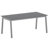 Stoły warsztatowe - B2B Partner Stół PRIMO BASIC z szarosrebrnym stelażem, 1800 x 900 x 750 mm, grafitowy 499064 - miniaturka - grafika 1