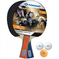 Tenis stołowy - Donic Schildkröt Hobby 788602 zestaw do gry w tenisa stołowego dla 2 graczy, 2 paletki, 3 piłeczek w torbie 788602 - miniaturka - grafika 1
