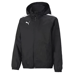 Puma Uniseks - Dzieci Teamliga All Weather Jkt Jr Kurtka, Czarny, 116 cm - Kurtki i płaszcze dla chłopców - miniaturka - grafika 1