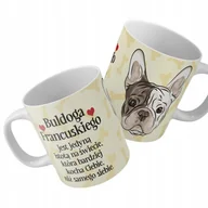 Kubki - Kubek Na Prezent dla Psiary BULDOG FRANCUSKI WZORY - miniaturka - grafika 1