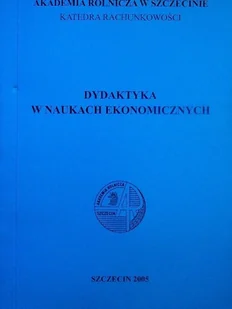 Dydaktyka w naukach ekonomicznych - Ekonomia - miniaturka - grafika 1
