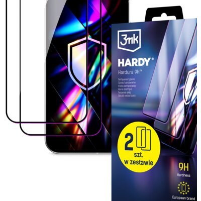 Szkło hartowane 3MK Hardy Hardura 9H do Motorola Moto G14 (2 szt.)