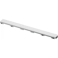 Odpływy liniowe - TECE 600793 TECEdrainline - Ruszt prosty ze szkła,szkło białe satynowe 700 mm - miniaturka - grafika 1