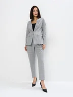 Spodnie damskie - Mohito - Eleganckie spodnie w kratę - wielobarwny - miniaturka - grafika 1