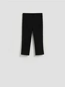 Spodnie damskie - Reserved - Spodnie capri - czarny - miniaturka - grafika 1