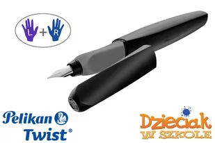 PELIKAN Pióro wieczne Twist P457 M czarne - Długopisy - miniaturka - grafika 1