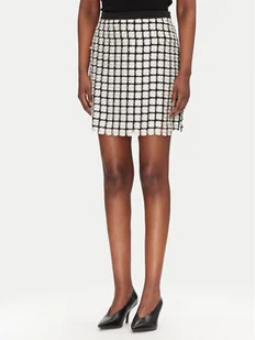 Bruuns Bazaar Spódnica ołówkowa Aluma BBW4527 Écru Slim Fit - Spódnice - miniaturka - grafika 1