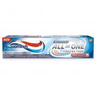 Produkty na nieświeży oddech - Aquafresh All In One Protection pasta do zębów Whitening 100ml - miniaturka - grafika 1